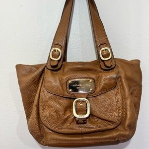 Vintage Michael Kors buttery soft tan shoulder bag